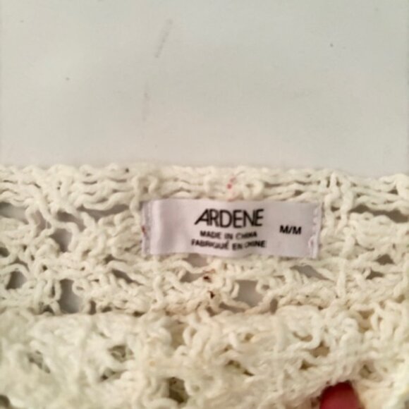 White Crochet Crop Top - Picture 2 of 2